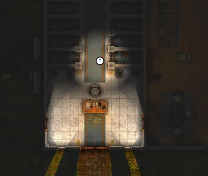 Token inside, personal light uncovering rooms