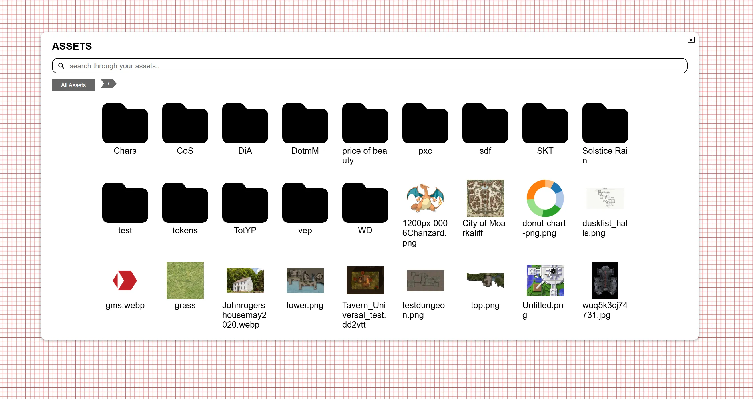 New asset UI