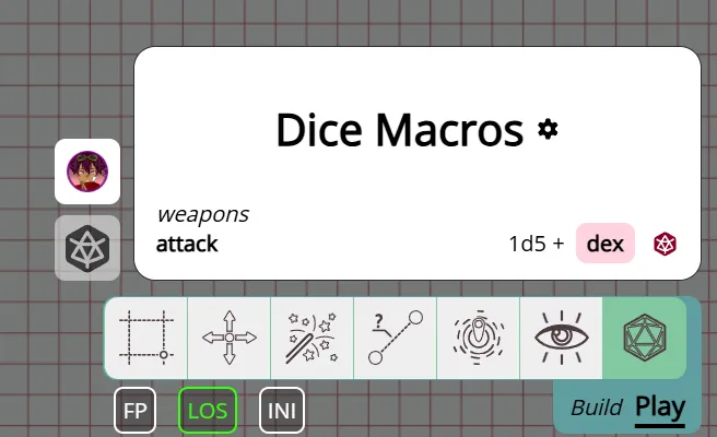 Custom data dice macro
