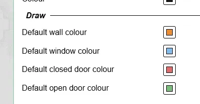 Default Colours